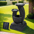 Gardeon Solar Water Feature Fountain 3-Tier Mushroom with LED