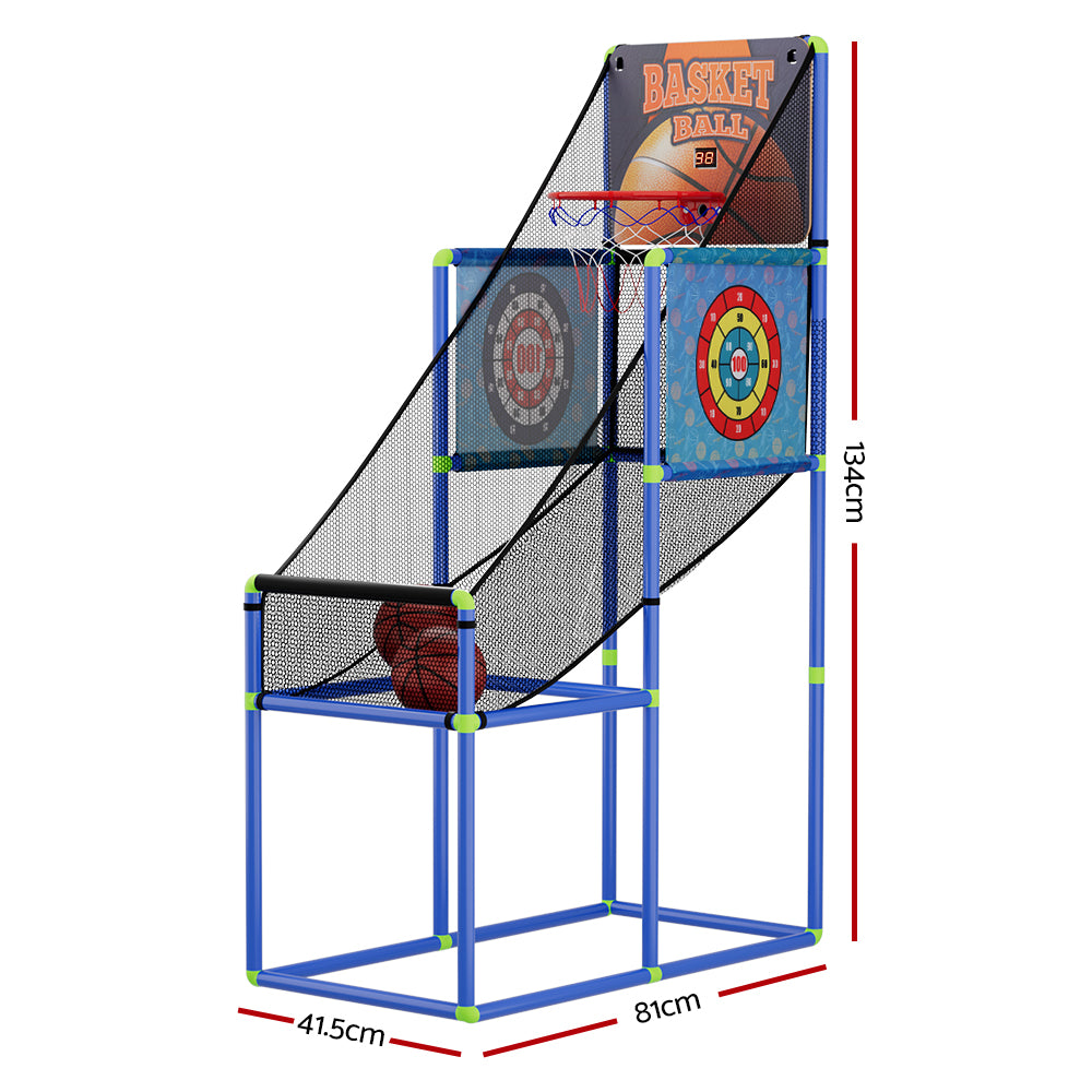 Basketball Electronic Arcade Game Single Shoot Blue