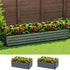 Green Fingers Galvanised Raised Garden Bed 240cm x 80cm x 45cm