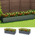 Green Fingers Galvanised Raised Garden Bed 320cm x 80cm x 45cm