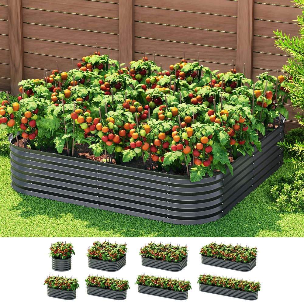 Green Fingers Garden Bed 9 In 1 Modular Planter Box 40cm