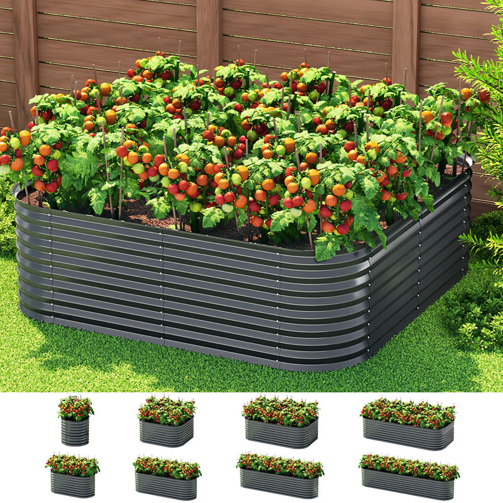 Green Fingers Garden Bed 9 In 1 Modular Planter Box 56cm height