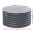 Green Fingers Galvanised Round Garden Bed 90cm x 45cm