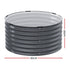 Green Fingers Galvanised Round Garden Bed 90cm x 45cm