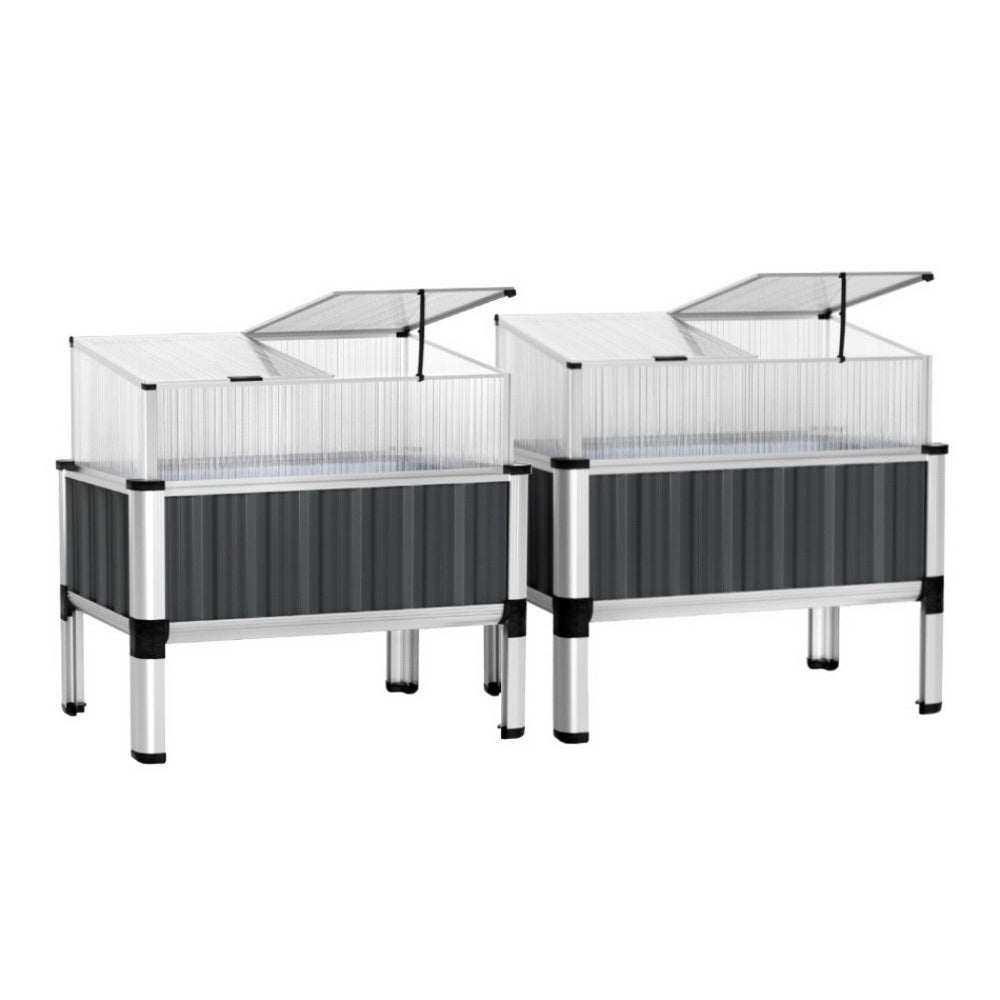 Green Fingers Raised Garden Bed 80cm x 49cm x 74cm - 2 Set