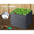 Green Fingers Galvanised Steel Raised Garden Bed 100cm x 100cm x 77cm - 2 Set