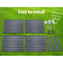 Green Fingers Galvanised Steel Raised Garden Bed 100cm x 100cm x 77cm - 2 Set