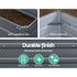 Green Fingers Galvanised Steel Raised Garden Bed 100cm x 100cm x 77cm - 2 Set