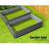 Green Fingers Galvanised Steel Raised Garden Bed 120cm x 90cm - 2 Set