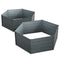 Green Fingers Galvanised Raised Garden Bed 130cm x 130cm x 46cm - 2 Set