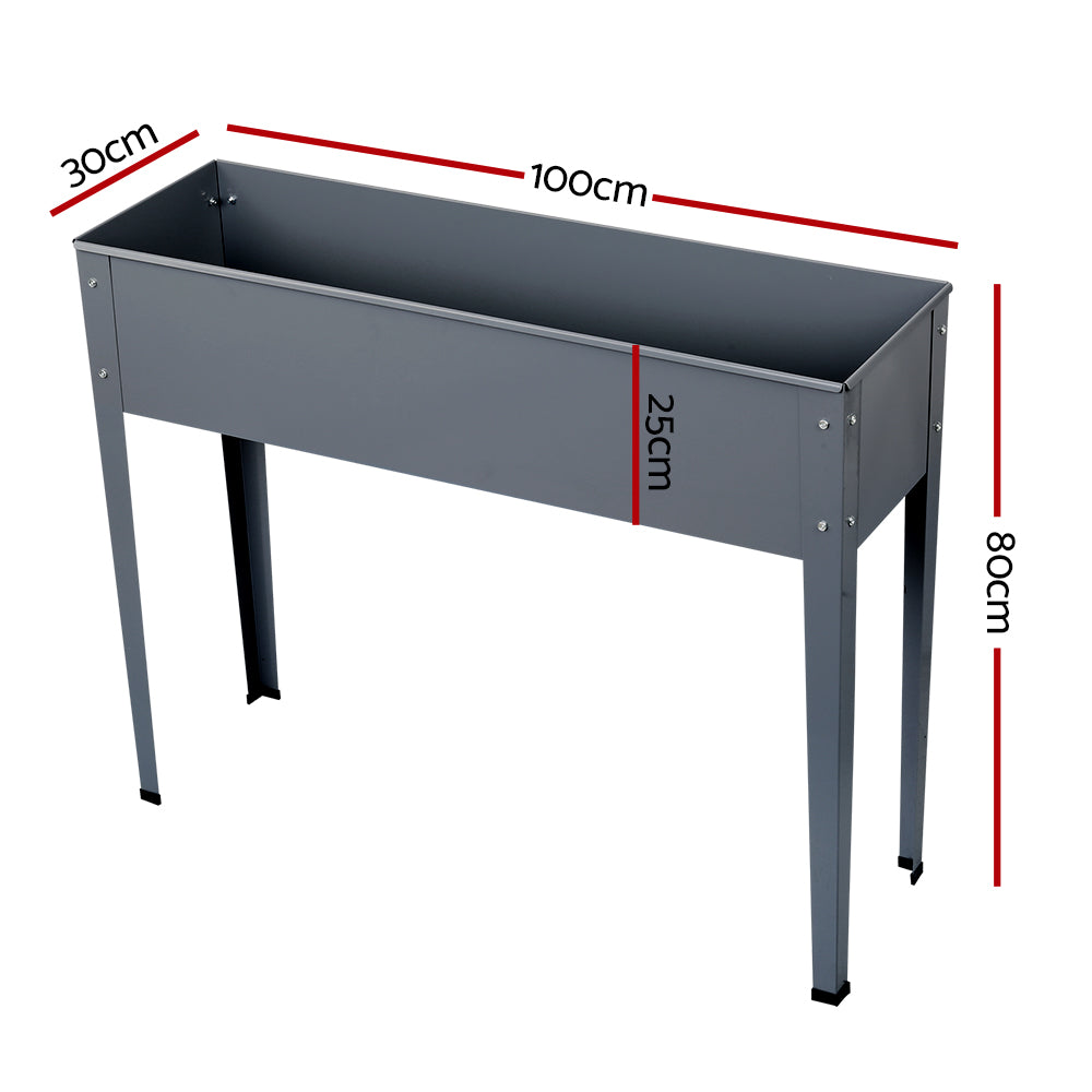 Green Fingers Elevated Garden Bed 100cm x 80cm x 30cm