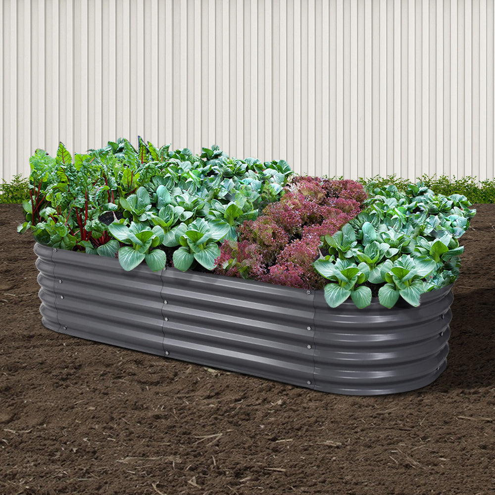 Green Fingers Oval Garden Bed 160cm x 80cm x 42cm