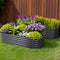 Green Fingers Raised Oval Garden Bed 160cm x 80cm x 42cm - 2 Set