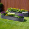 Green Fingers Raised Oval Garden Bed 320cm x 80cm x 42cm - 2 Set