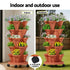 Green Fingers 5 Tier Vertical Garden with Wheels Brick Red