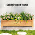 Green Fingers Raised Wooden Garden Bed 65cm x 33cm x 16cm