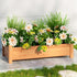 Green Fingers Raised Wooden Garden Bed 65cm x 33cm x 16cm