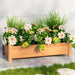 Green Fingers Raised Wooden Garden Bed 65cm x 33cm x 16cm