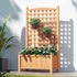 Green Fingers Wooden Garden Bed Trellis 64cm x 35cm x 115cm