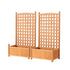 Green Fingers Wooden Garden Bed Trellis 64cm x 35cm x 115cm - 2 Set