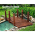 Gardeon Outdoor Garden Wooden Bridge with Chain 160cm