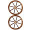 Gardeon Garden Decor Wooden Wagon Wheel - 2 Pack