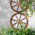 Gardeon Garden Decor Wooden Wagon Wheel - 2 Pack