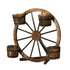 Gardeon Garden Plant Stand Outdoor Wooden Wagon Wheel 80cm