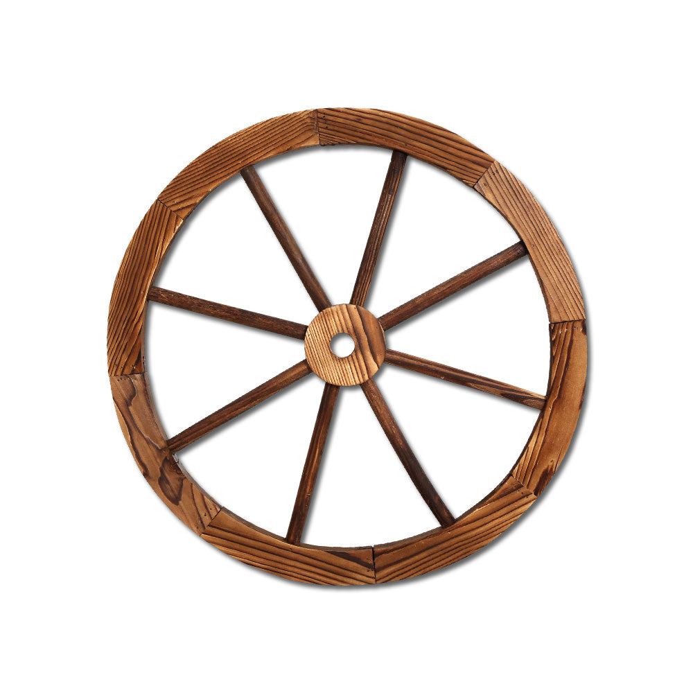 Gardeon Garden Decor Wooden Wagon Wheel