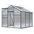 Green Fingers Greenhouse 1.9m x 1.9m x 1.83m Aluminium Polycarbonate