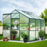 Green Fingers Greenhouse 1.9m x 1.9m x 1.83m Aluminium Polycarbonate