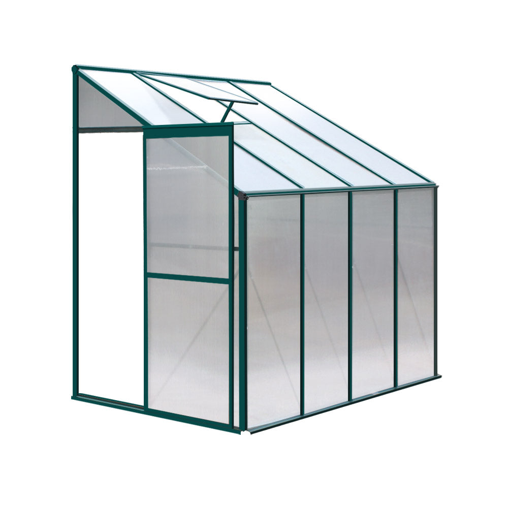 Green Fingers Greenhouse 2.52m x 1.27m x 2.13m Aluminium Polycarbonate