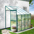 Green Fingers Greenhouse 2.52m x 1.27m x 2.13m Aluminium Polycarbonate