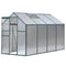 Green Fingers Greenhouse 2.52m x 1.9m x 1.83m Aluminium Polycarbonate