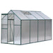 Green Fingers Greenhouse 2.52m x 1.9m x 1.83m Aluminium Polycarbonate