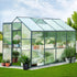 Green Fingers Greenhouse 2.52m x 1.9m x 1.83m Aluminium Polycarbonate