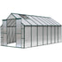 Green Fingers Greenhouse 5.1m x 2.44m x 2.1m Aluminium Polycarbonate