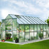 Green Fingers Greenhouse 5.1m x 2.44m x 2.1m Aluminium Polycarbonate