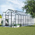 Green Fingers Greenhouse 6.3m x 2.44m x 2.1m Aluminium Polycarbonate