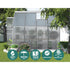 Green Fingers Greenhouse 2.42m x 1.9m x 1.95m Aluminium Polycarbonate