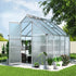 Green Fingers Greenhouse 2.42m x 1.9m x 1.95m Aluminium Polycarbonate