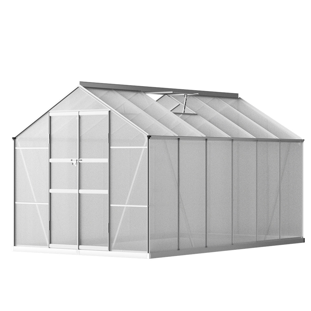 Green Fingers Greenhouse 3m x 2.5m x 2.26m Double Doors Aluminium