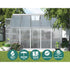 Green Fingers Greenhouse 3m x 2.5m x 2.26m Double Doors Aluminium