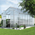 Green Fingers Greenhouse 4.1m x 2.5m x 2.26m Double Doors Aluminium