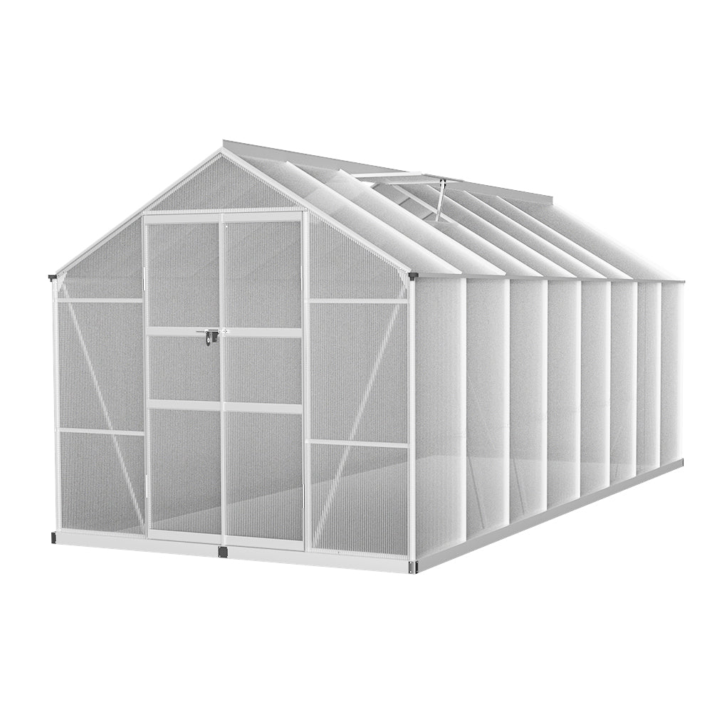 Green Fingers Double Door Greenhouse 4.7m x 2.5m x 2.26m