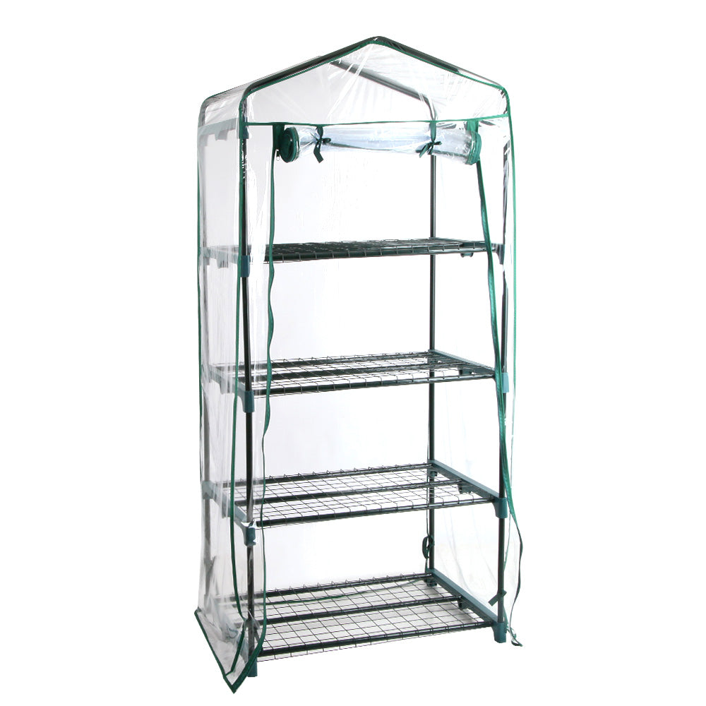 Green Fingers Greenhouse 4 Tiers Mini Green House 1.6m x 0.7m x 0.5m
