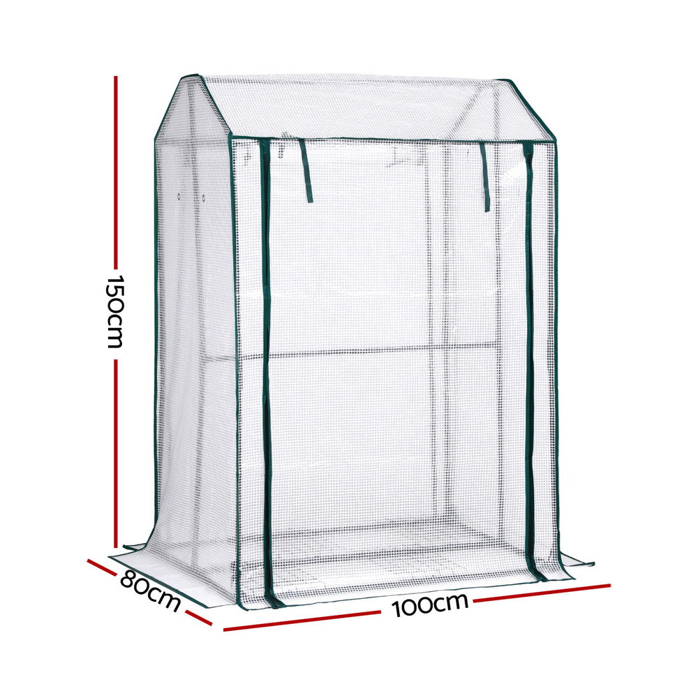 Green Fingers Mini Greenhouse 1.0m x 0.8m x 1.5m