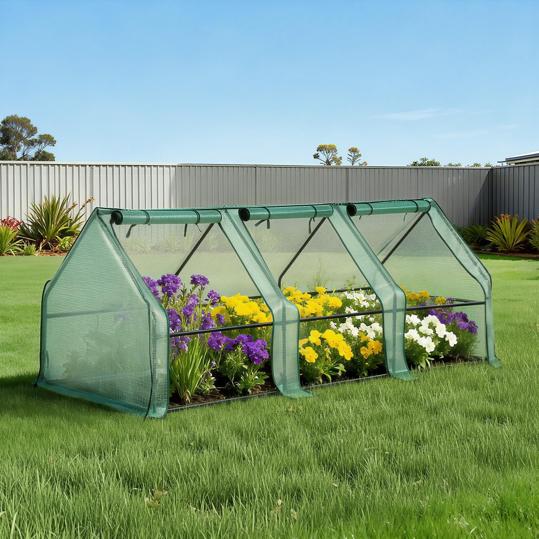 Green Fingers Mini Greenhouse 240cm x 90cm x 90cm