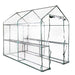 Green Fingers Greenhouse 1.2m x 1.9m x 1.9m Walk in Clear Green House