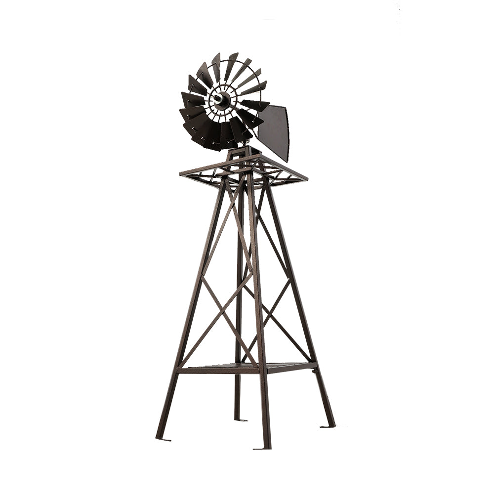 Metal Outdoor Garden Windmill 120cm